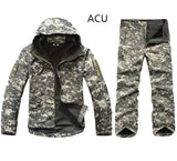 Camo Men Outdoor Waterproof Jacket+Pant