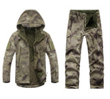 Camo Men Outdoor Waterproof Jacket+Pant